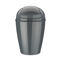Koziol Schwingdeckeleimer DEL S,  5 Liter 1402120,  Farbe: grau