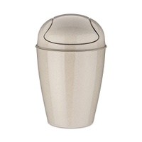 Koziol Schwingdeckeleimer DEL S,  5 Liter 1402121,  Farbe: beige