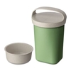 Koziol Snackbox BUDDY mit Einsatz inkl. Deckel,  700 ml 7242703,  Farbe: grün