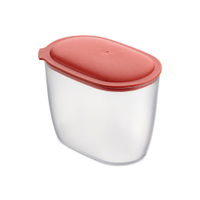 Koziol Vorratsdose CONNECT OVAL STORAGE M,  1, 4 Liter 4064704,  Farbe: koralle