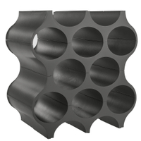 Koziol Weinregal SET-UP,  flexibel aufbaubar 3596665,  Farbe: dunkelgrau