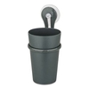 Koziol Zahnputzbecher LOOP mit Halter,  300 ml 1448120,  Farbe: grau