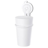 Koziol Zahnputzbecher LOOP mit Halter,  300 ml 1448125,  Farbe: weiß