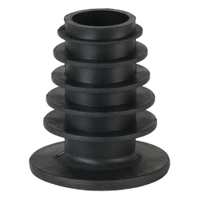 Kunststoff-Lamellen-Dauerkorken,  schwarz 7686L,  1 Stück,  für 0, 7–1, 0 Liter Flaschen