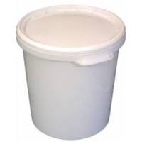 Kunststoffeimer Hobbock mit Deckel,  30 Liter Farbe: weiß