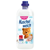Kuschelweich Weichspüler 38 Wäschen,  Sanft & Mild 4013162031337,  1 Liter - Flasche