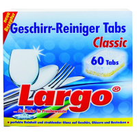 LARGO Geschirr-Reiniger Tabs Classic 60116,  1 Packung = 60 Tabs à 18 g