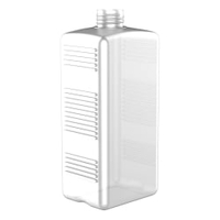 Leerflasche Modell 1000-28,  rechteckig,  HDPE natur 10983 ,  Füllmenge: 1000 ml