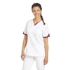 Leiber Damen Schlupfkasack,  kurzarm,  weiß/beere 08/2539/0164-XL,  Größe: XL
