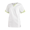 Leiber Damen Schlupfkasack,  kurzarm,  weiß/hellgrün 08/2539/0187-XL,  Größe: XL