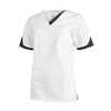 Leiber Damen Schlupfkasack,  kurzarm,  weiß/marine 08/2539/0104-L,  Größe: L