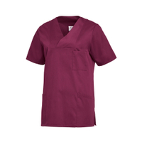 Leiber Damenkasack,  kurzarm,  leicht tailliert,  beere 08/2732/64-XL,  Größe: XL