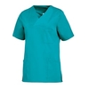 Leiber Damenkasack,  kurzarm,  leicht tailliert,  petrol 08/2732/75-3XL,  Größe: 3XL