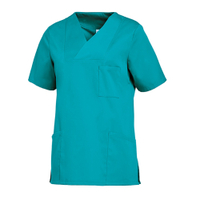 Leiber Damenkasack,  kurzarm,  leicht tailliert,  petrol 08/2732/75-3XL,  Größe: 3XL