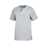 Leiber Damenkasack,  kurzarm,  leicht tailliert,  silbergrau 08/2732/29-XL,  Größe: XL