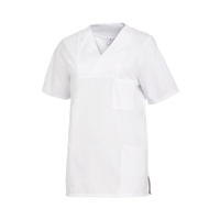 Leiber Damenkasack,  kurzarm,  leicht tailliert,  weiß 08/2732/01-3XL,  Größe: 3XL
