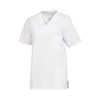 Leiber Damenkasack,  kurzarm,  leicht tailliert,  weiß 08/2732/01-XL,  Größe: XL