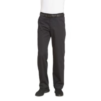 Leiber Herrenhose ohne Bundfalte,  schwarz 12/5740/10-58,  Größe: 58