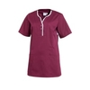 Leiber Schlupfkasack,  kurzarm,  Damen,  beere/weiß 08/1335/6401-XL,  Größe: XL