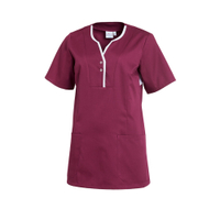 Leiber Schlupfkasack,  kurzarm,  Damen,  beere/weiß 08/1335/6401-XXL,  Größe: XXL