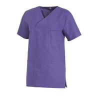 Leiber Schlupfkasack,  kurzarm,  unisex,  lila 08/769/33-lV,  Größe: IV (Damen 50/52 = XXL,  Herren 56/58 = XL)