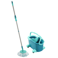 Leifheit Clean Twist Disc Mop Ergo mobile Wischset,  4-teilig 52102,  1 Set