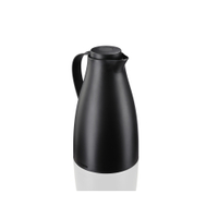 LEIFHEIT Harmonic Isolierkanne 1 Liter für Heiß- und Kaltgetränke 00028541,  Farbe: schwarz