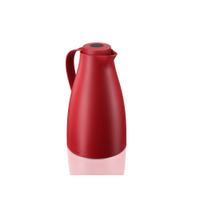 LEIFHEIT Harmonic Isolierkanne 1 Liter für Heiß- und Kaltgetränke 00028543,  Farbe: dunkelrot