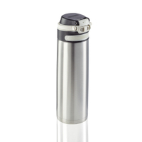 Leifheit Isolierbecher Flip,  600 ml 3272,  Farbe: silber