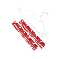 LEIFHEIT Pegasus Zubehör-Set Kleiderbügel 81535,  1 Set = 5 Kleiderbügel und 2 Kleinteilehalter