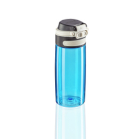 Leifheit Tritan Flip Trinkflasche,  550 ml 3266,  Farbe: wasserblau