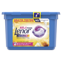 Lenor All in 1 PODS Goldene Orchidee Colorwaschmittel 8001090495136,  1 Packung = 14 Pods à 23, 8 g