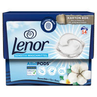 Lenor All in 1 PODS Sensitiv Universalwaschmittel 8006540926048,  1 Packung = 14 Pods à 20, 6 g
