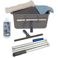 LEWI Fenstereinigungs-Komplettset 26530,  10 - teiliges Set