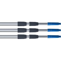 LEWI Teleskopstange,  3-teilig,  mit Spezialkonus 12010,  3 Elemente à 3, 00 Meter = 9, 00 Meter