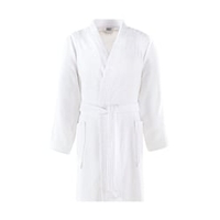Linco Bademantel Kimono Baumwolle,  weiß 78600L,  1 Karton =10 Stück,  Größe: L