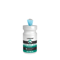 LORDIN Heavy Duty Wipes Feuchttücher 14144001,  1 Dose = 80 Tücher