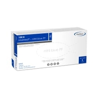 MaiMed - nitril blue PF Einmalhandschuhe,  Nitril,  puderfrei 74230,  1 Packung = 100 Stück,  Größe L