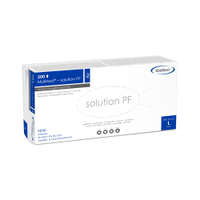 MaiMed - Solution Blue PF Nitril-Untersuchungshandschuhe 76163,  1 Packung = 200 Stück,  Gr. L