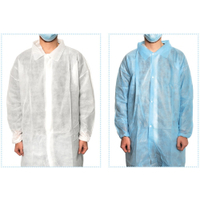 MaiMed Coat V Besucherkittel XL 175158,  1 Packung = 10 Stück,  Farbe: blau