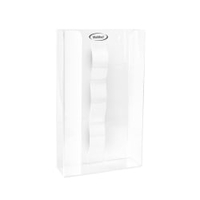 MaiMed Wandhalter aus Acryl mit Feder 76099,  Maße: 246 x 81 x 410 mm,  3 -fach