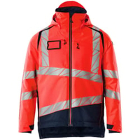 MASCOT Warnschutz Winterjacke ACCELERATE SAFE,  rot/schwarzblau 1 Stück,  Größe: M