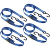 Master Eco Zurrgurt mit Druckratsche und S-Haken 4367EURDAT 4367EURDAT,  1 Packung = 4 Stück,  5 m,  blau