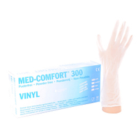 Med-Comfort 300 - Vinyl-Einmalhandschuhe 01280-CXL,  Größe: XL,  Packung = 100 Stück