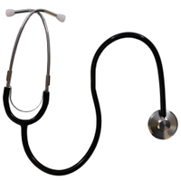 Med Comfort Flachstethoskop 09300,  Schlauchfarbe: schwarz