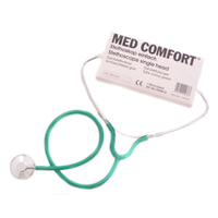 MED-COMFORT Flachstethoskop 09300-G,  1 Karton = 100 Stück,  Schlauchfarbe: grün