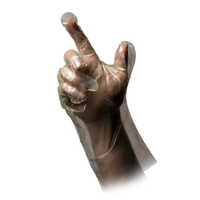 MED-COMFORT PE Einmalhandschuhe,  gehämmert,  grün 01080-HG,  1 Karton = 50 Packungen à 100 Stück,  Größe L