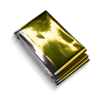 MED-COMFORT Rettungsdecke, 210 x 160 cm,  silber/gold 09450,  1 Karton = 200 Stück