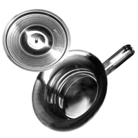 MED-COMFORT Steckbecken mit Deckel,  Edelstahl,  30 cm 9268,  1 Packung = 10 Stück