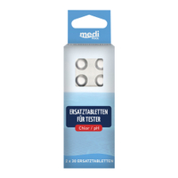 mediPOOL Ersatztabletten für Tester pH/Chlor 2306600MP,  1 Packung = 2 x 30 Stück